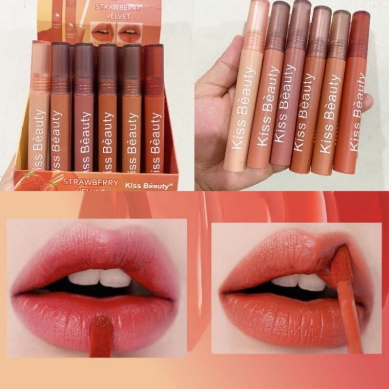 Kiss Beauty Strawberry Velvet Lip Gloss