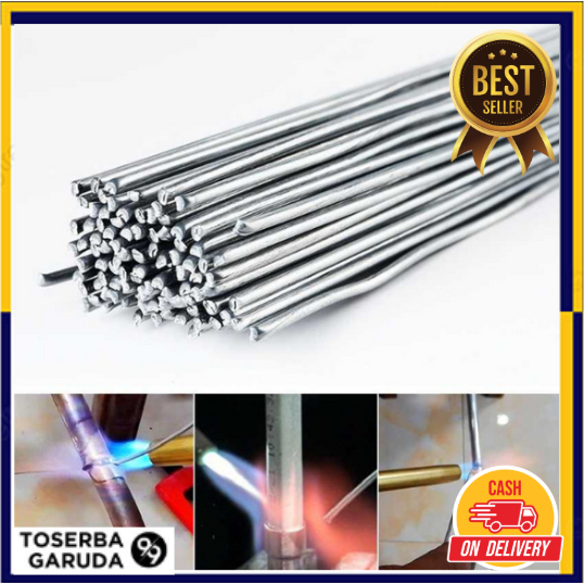 Kawat Las Flux Aluminium Electrode Suhu Rendah 1.6mm 10 PCS las listrik