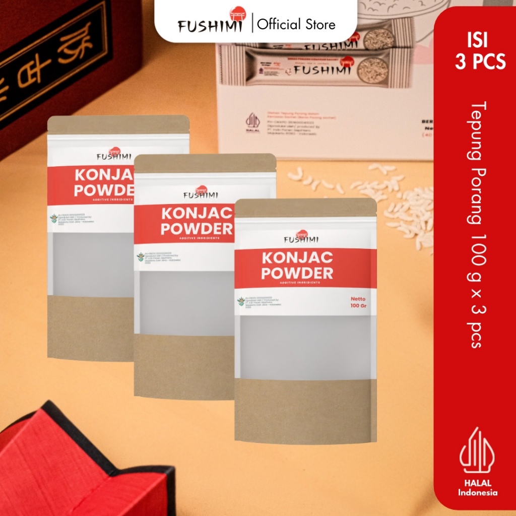 

BUNDLING 3 PCS TEPUNG PORANG 100GR II SHIRATAKI