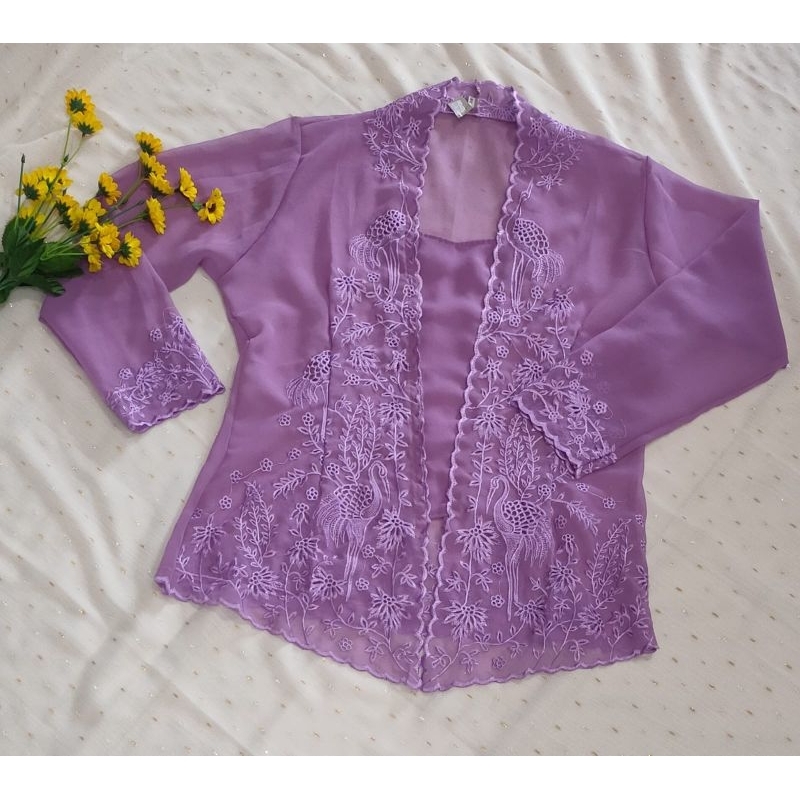 kebaya bordir lengan panjang