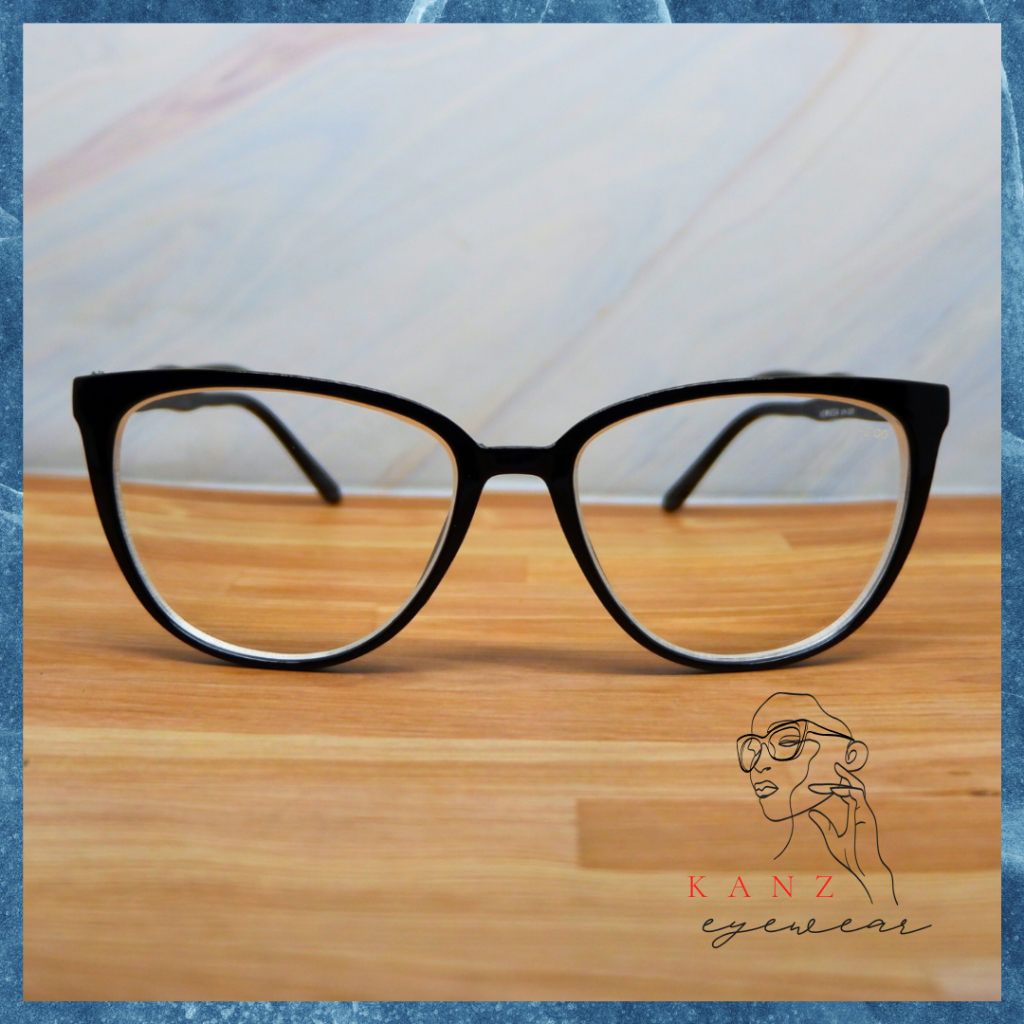 Kacamata Cat Eye Besar Wanita Pria Minus Murah Ori