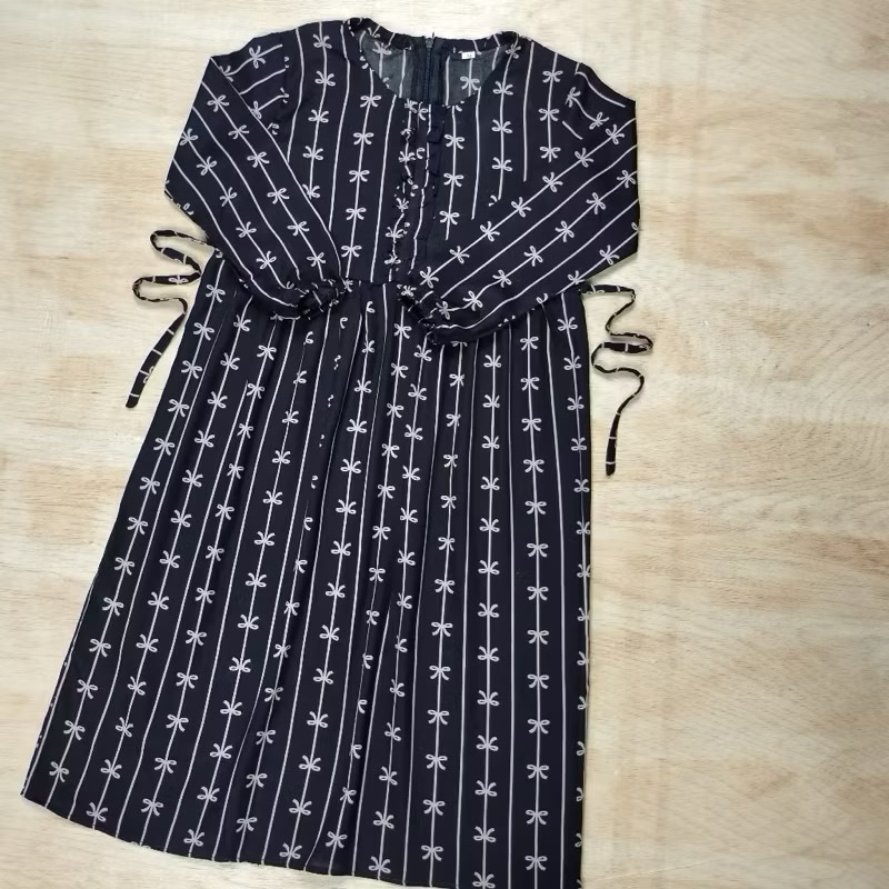 JUMINTEN PROMO RAMADHAN   Gamis Anak Coquette Hitam Bahan Rayon Premium 1-3 tahun