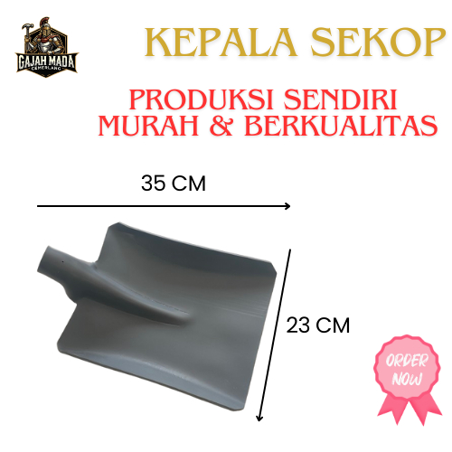 Daun sekop trilliun ASLI Sekop Pvc / Kepala Sekrop Tanpa Gagang