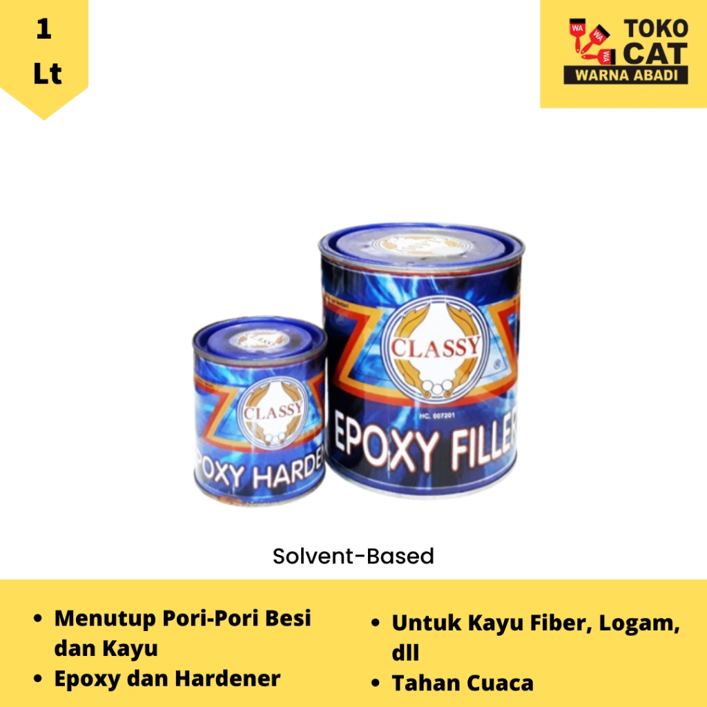 CAT DASAR EPOXY CLASSY KEMASAN 1 KG