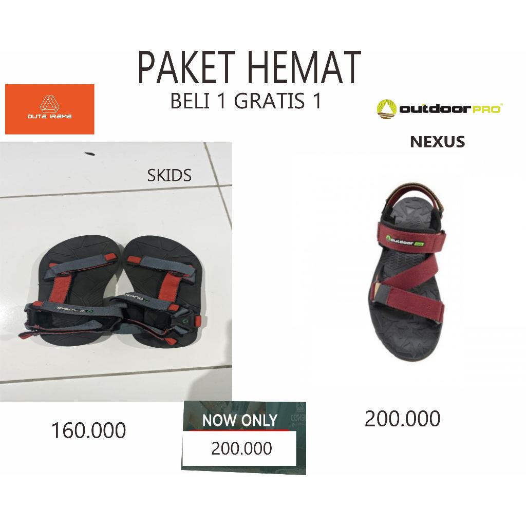 DUTAIRAMA - PAKET HEMAT BELI 1 GRATIS 1 SANDAL OUTDOOR NEXUS + SKIDS