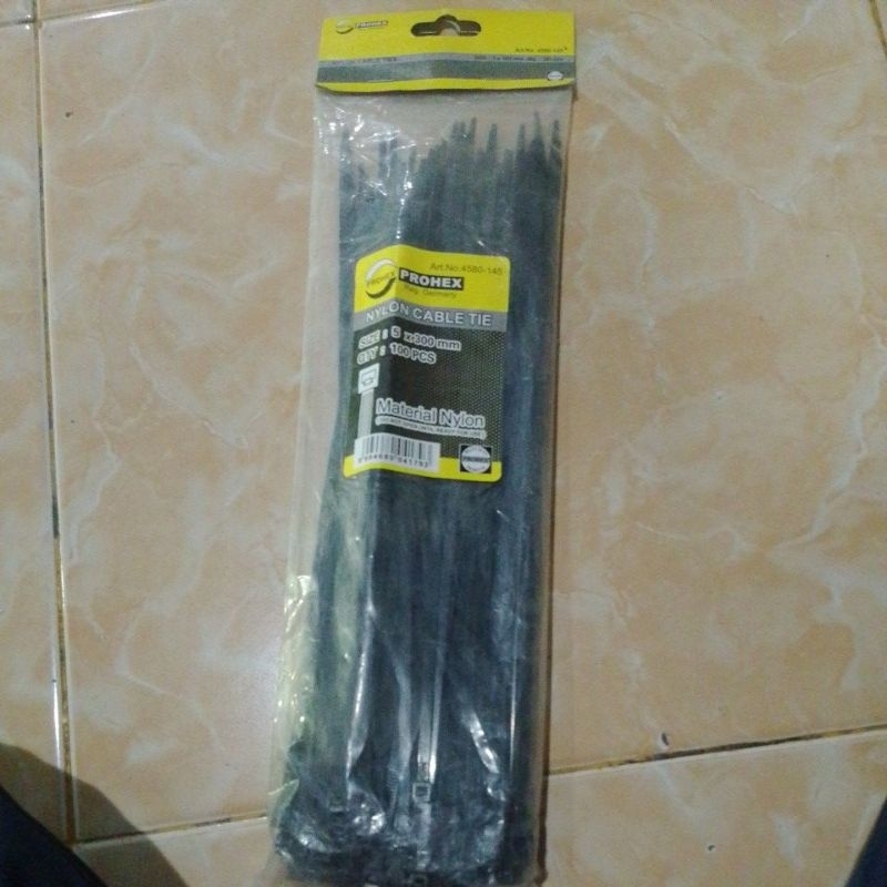 

Kabel ties tali sabuk 300mm X 5mm isi 100pcs
