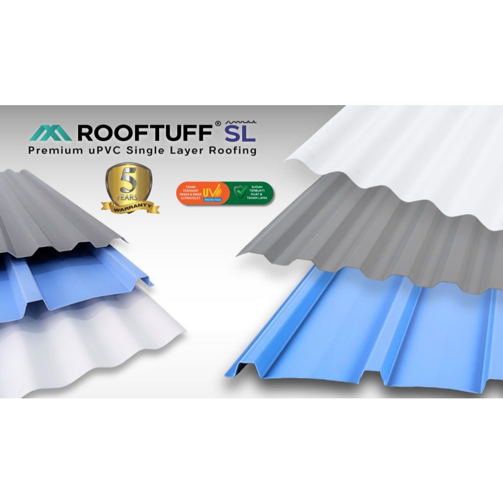 Rooftuff - Asbesplast Single Layer atap uPVC