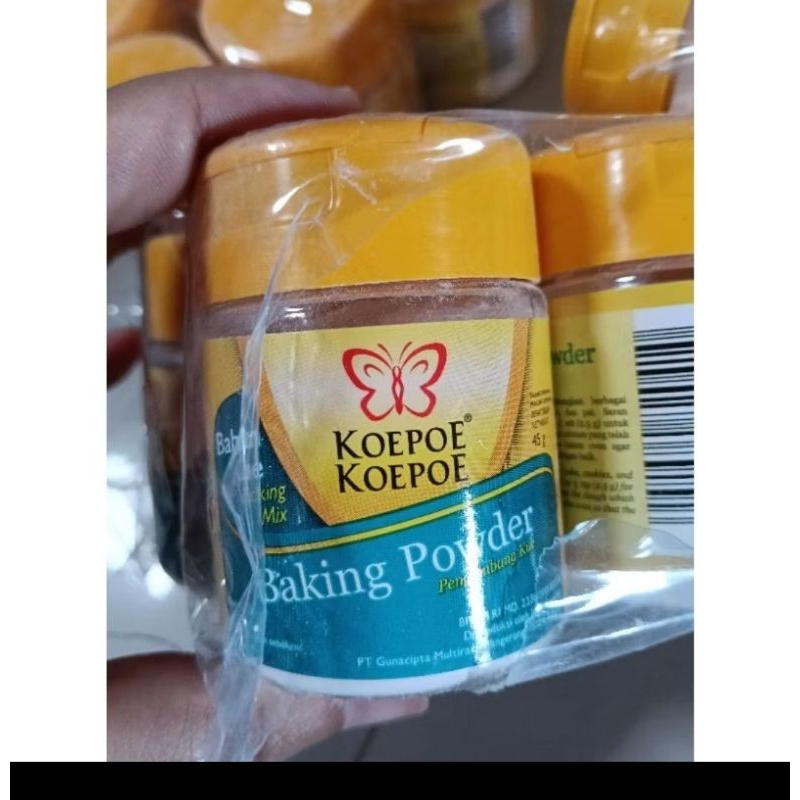 

baking powder bubuk pengembang kue koepoe koepoe kupu kupu 45 gr bahan pembuat kue