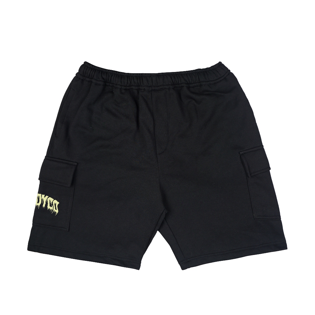 Troy Company Cargo Pants Fleece Short Pants Black Liquefy - Celana Pendek Kargo Hitam SFC 3063