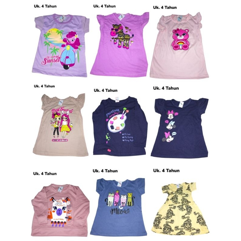 Baju Anak Perempuan Umur 4 TAHUN