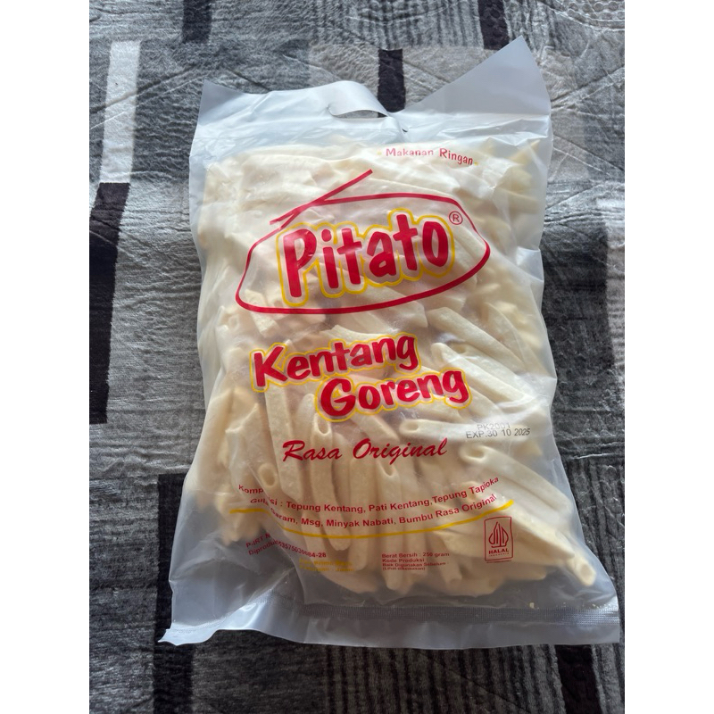 

Snack pitato kentang goreng kemasan 250gr