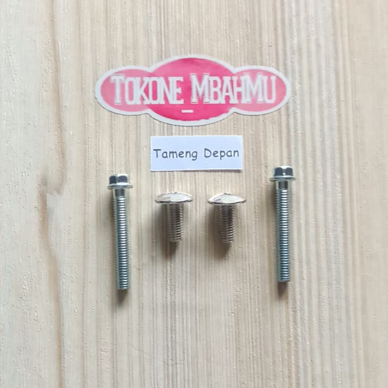 Baut Cover Body Bodi Tameng Depan Yamaha Vega R Lama / Old Karbu Karburator