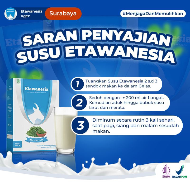 

SUSU KAMBING ETAWANESIA BIRU ETAWA BPOM