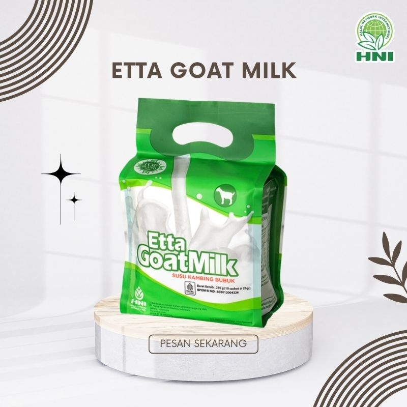 

Susu Etta Goat Original _ Susu Kambing Bubuk HNI 10Sachet_ (ORIGINAL)) _