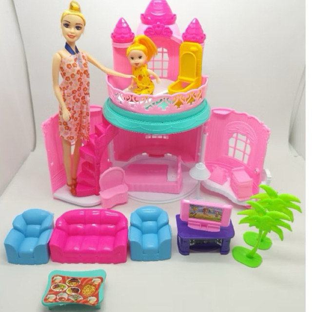 Mainan Rumah Castil Ktg/ Istana Castil LH4 Kudaponi/LH5 Castil Barbie
