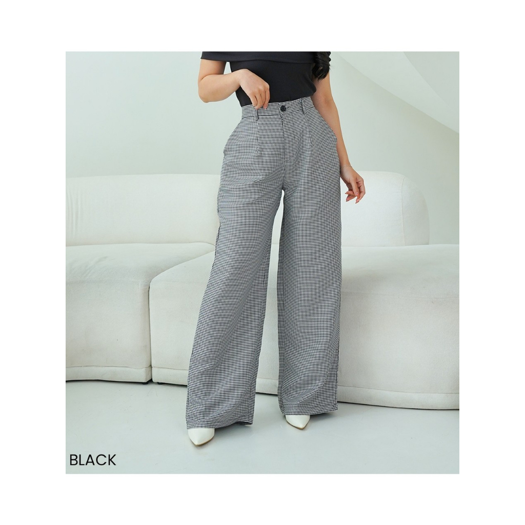 Hitori Trousers Pants Houndstooth