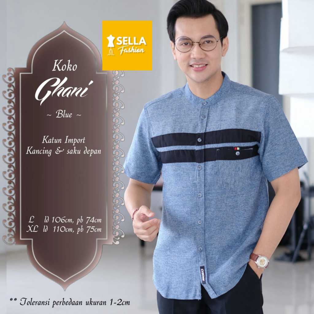 Koko Ghani & Koko Luthfi – Import & Songket Premium, Kancing & Saku Depan