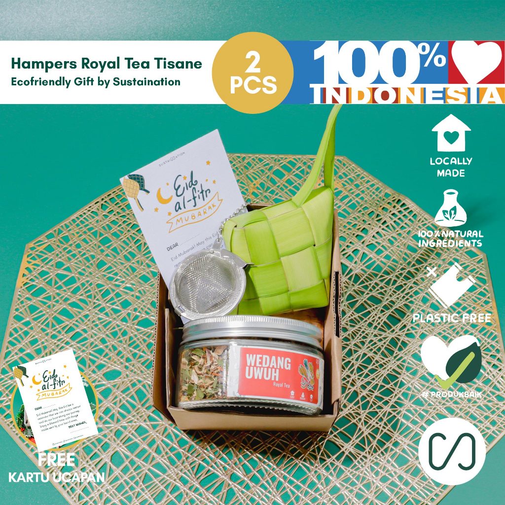 

Hampers Royal Tea Tisane Ecofriendly Gift Set by Sustaination (2pcs)