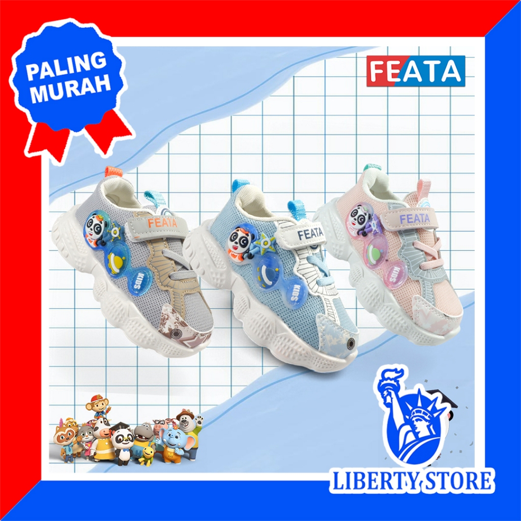 Sepatu Sneakers Anak Cowok Cewek Kekinian FEATA FLM1060