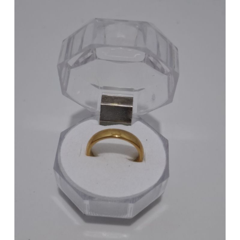 Cincin Titanium Dewasa Polos/Cincin Anti Luntur/Accessoris Dewasa/Fashion Wanita