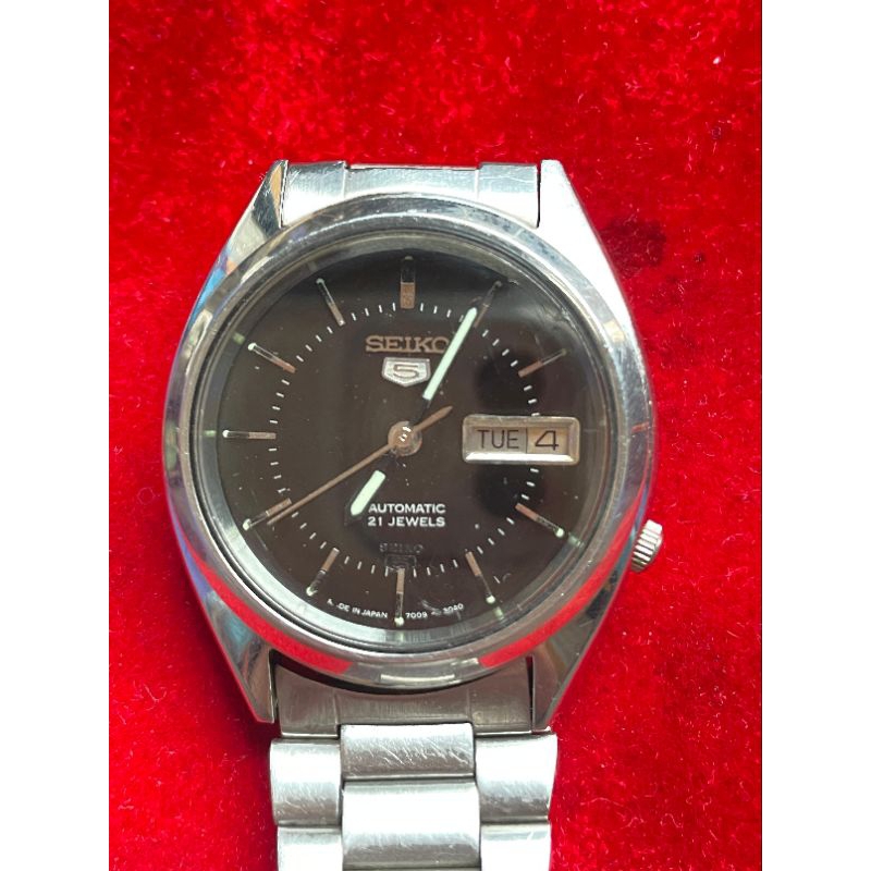 Jam tangan vintage Seiko 5 Automatic Original cal 7009
