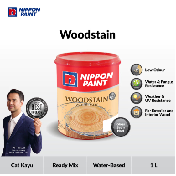 CAT KAYU POLITUR PLITUR PELITUR KAYU WOODSTAIN NIPPON PENGENCER AIR