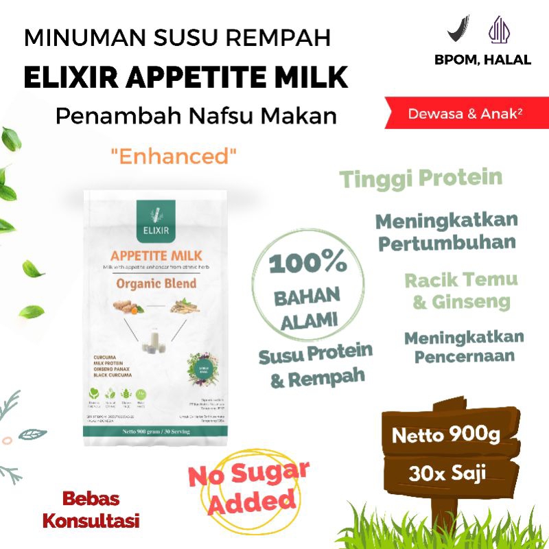 

Elixir Appetite Milk Susu Penambah Nafsu Makan Penambah Berat Badan