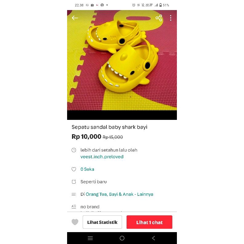 sandal bayi baby shark