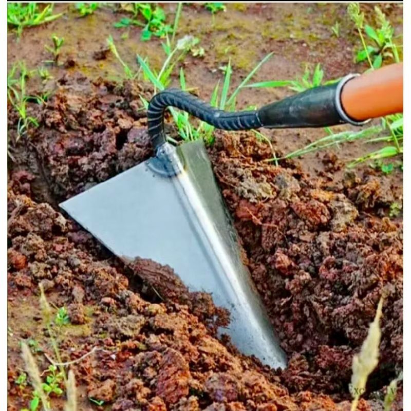CANGKUL TIP BESAR BAJA MANGAN CANGKUL ANTI LENGKET TANAH SAWAH CANGKUL SEGITIGA