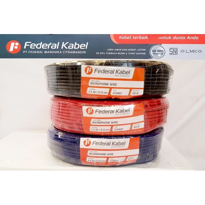 KABEL MIC STEREO 1 ROLL 100 M FEDERAL
