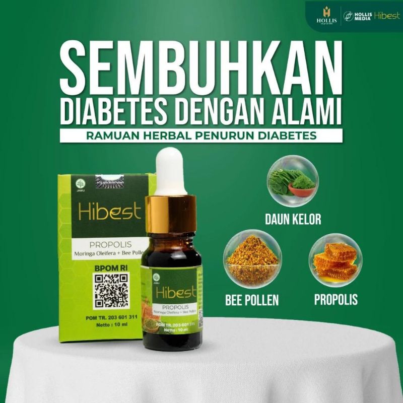 HIBEST PROPOLIS OBAT HERBAL ATASI DIABETES KOLESTEROL AMPUH