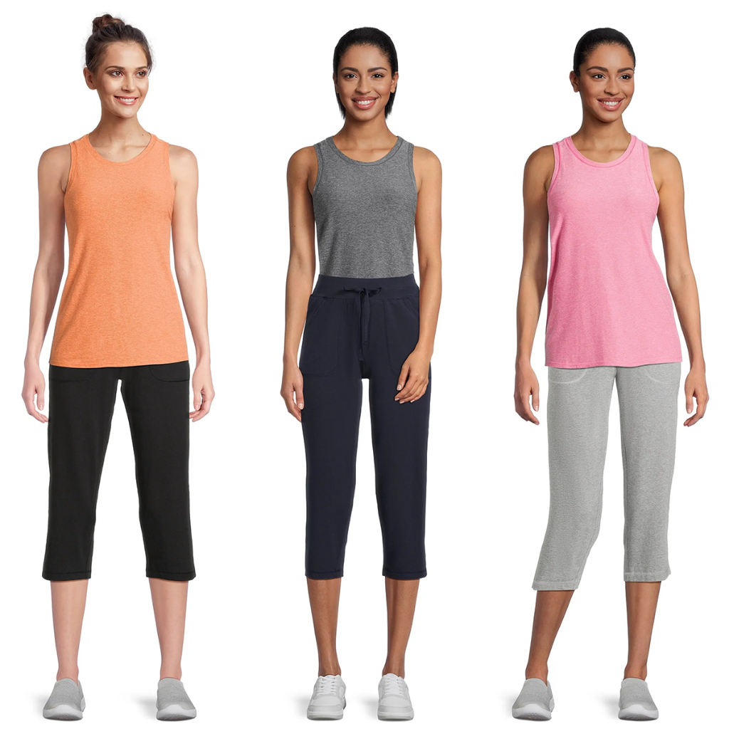 Athletic Works Knit Capri Pants Celana Olahraga Wanita Pendek