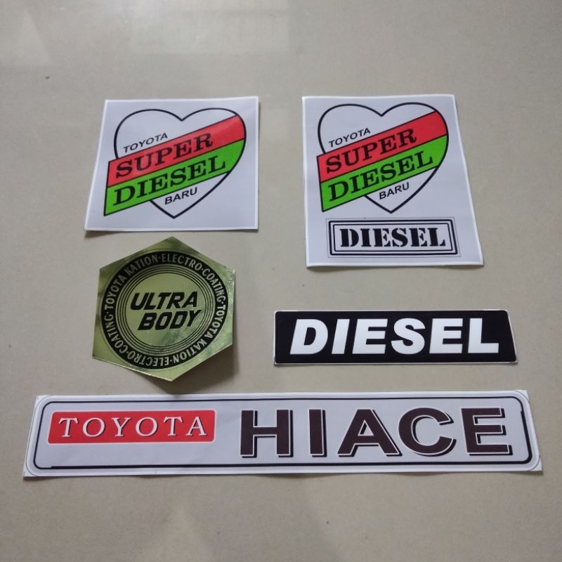 Sticker TOYOTA HIACE DIESEL LH11