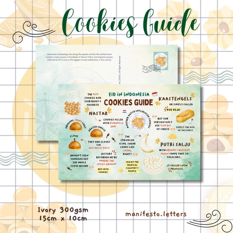 

Cookies Guide Postcard | Eid in Indonesia Kartu Pos | Hari Raya Idul Fitri | Ucapan Lebaran