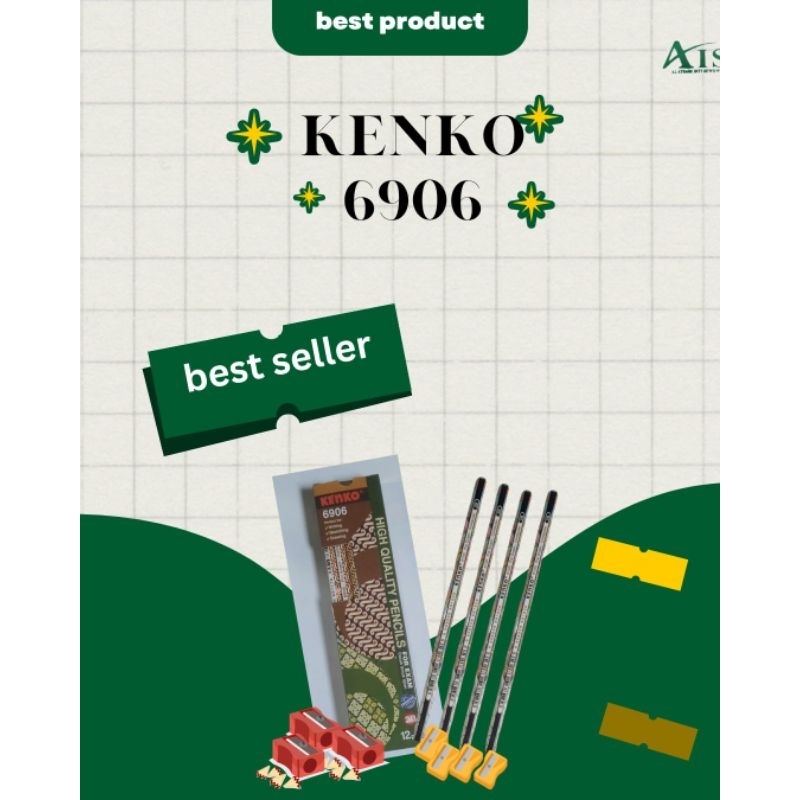

KENKO PENSIL 2B 6906 MOTIF BATIK – 1 LUSIN (12 PCS)