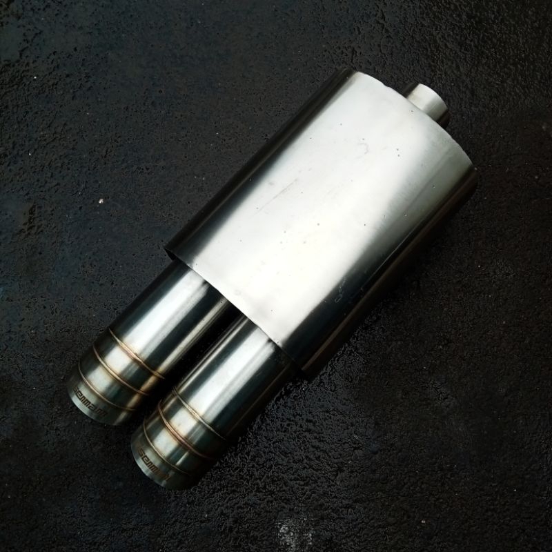 Knalpot Sebring Knalpot Eisenmann knalpot mobil full stainless suara ngebas/knalpot ngebas