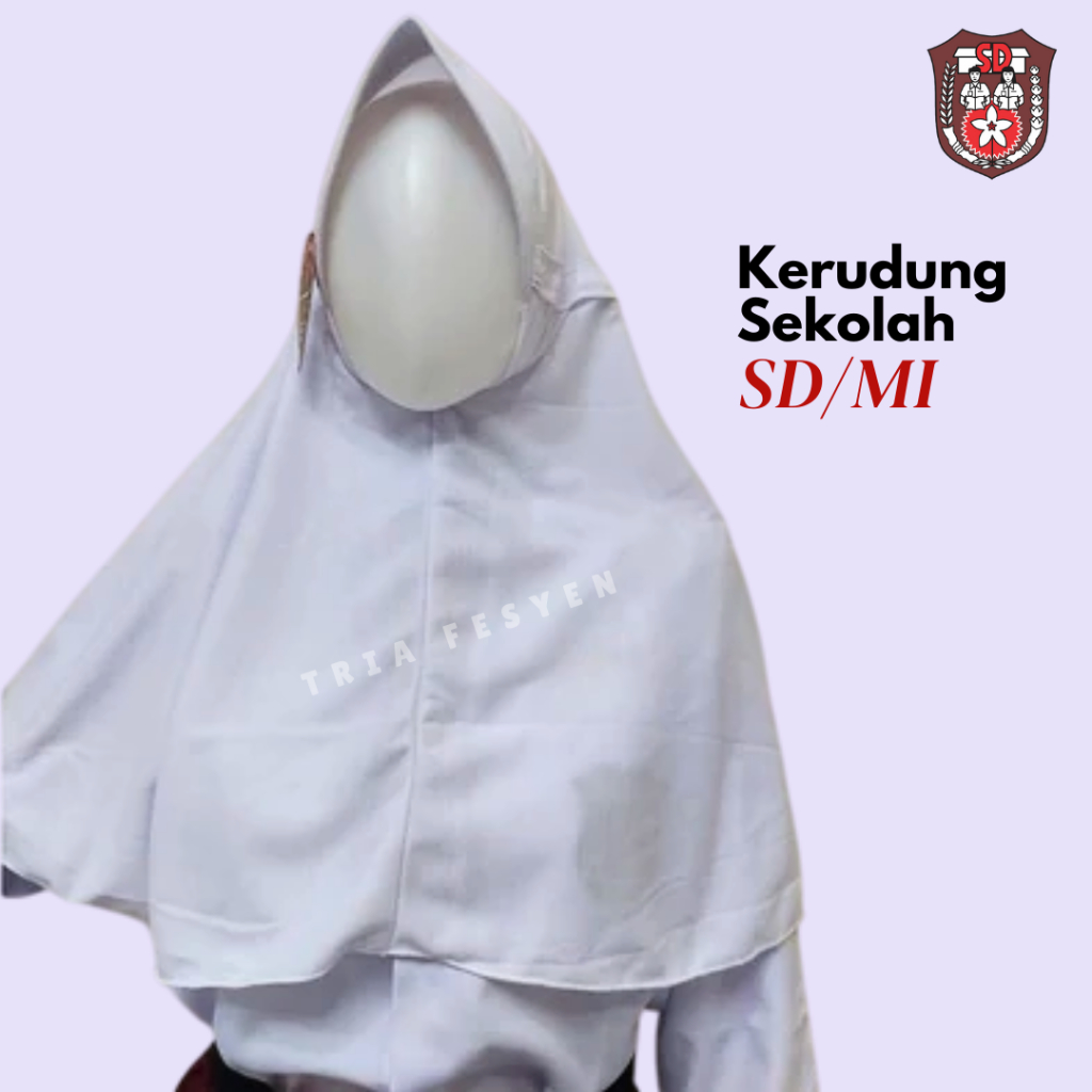 Kerudung Serut Sekolah Anak SD