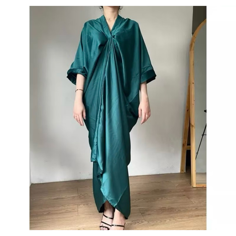 Kaftan payet lebaran 2025 muslim wanita kekinian satin mewah jumbo cantik remaja