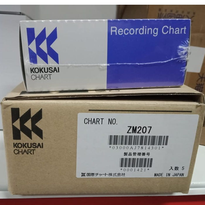 

Kokusai Chart ZM207 Chart Paper / Recording Chart (Z Fold) (5 Box)