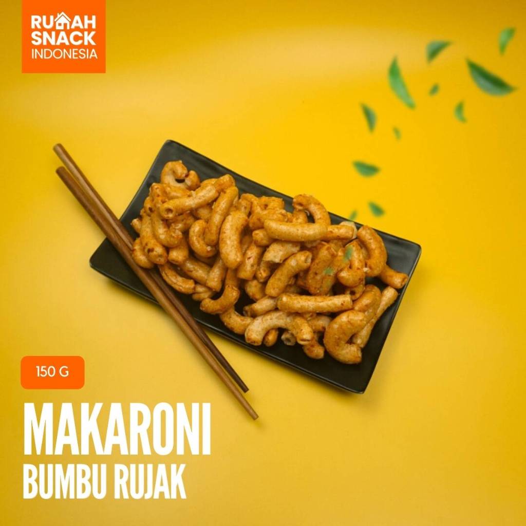 

Cemilan Snack Makaroni Bumbu Rujak 150g Pedas Renyah