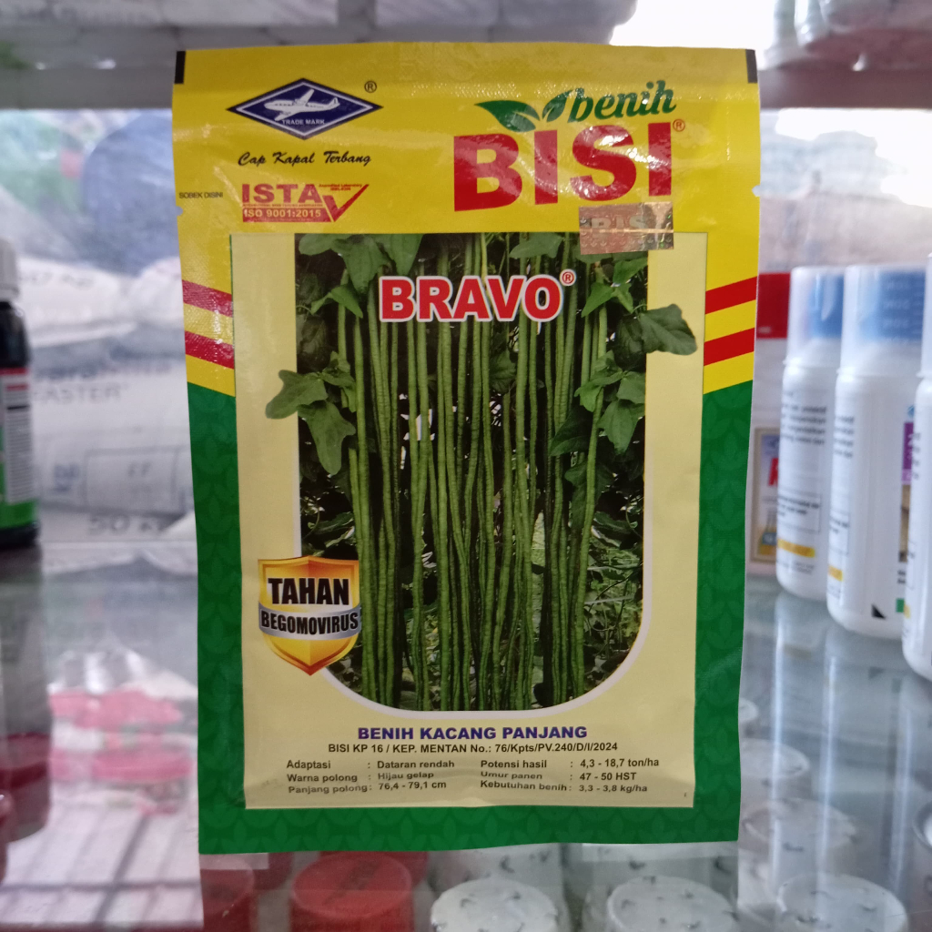 Benih Kacang Panjang BRAVO Cap Kapal Terbang 50 Gram