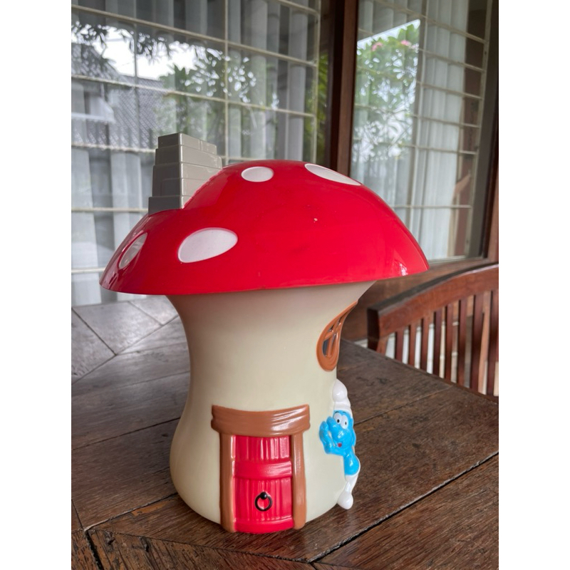 Preloved koleksi Popcorn bucket smurf