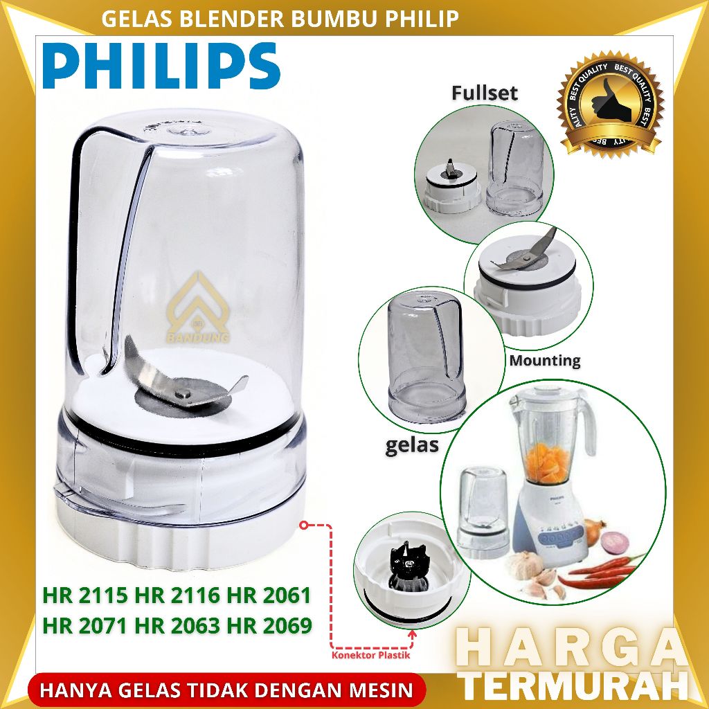 GELAS CHOPER | GELAS COPER | GELAS CHOPPER | GELAS BLENDER BUMBU PHILIP HR 2115 HR 2116 HR 2061 HR 2