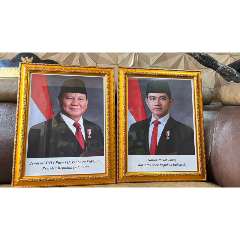 Bingkai dan Foto Presiden dan Wakil Presiden