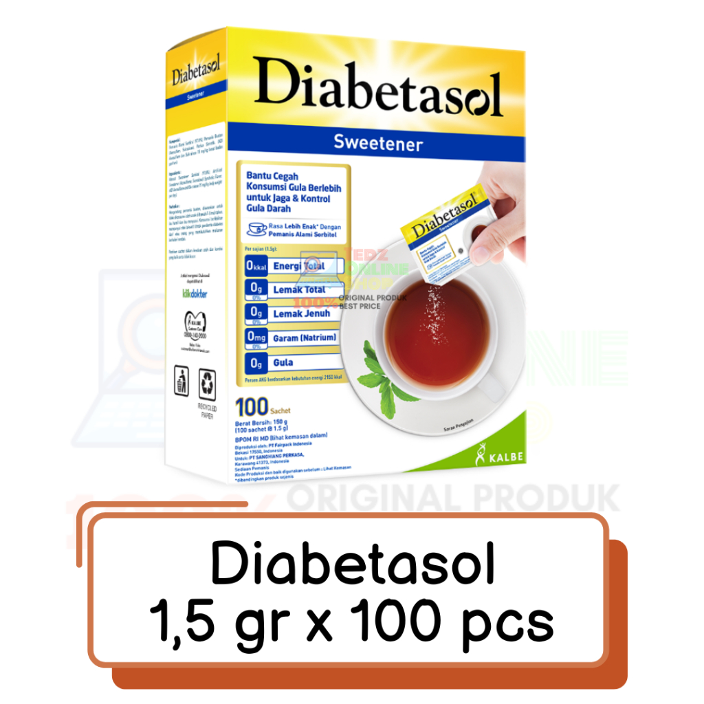 

Diabetasol Sweetener 1.5 gr x 100 Sachet