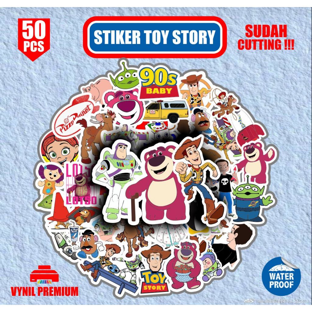 

Stiker KARTUN TOY STORY 40 Pcs sudah terpotong tinggal tempel