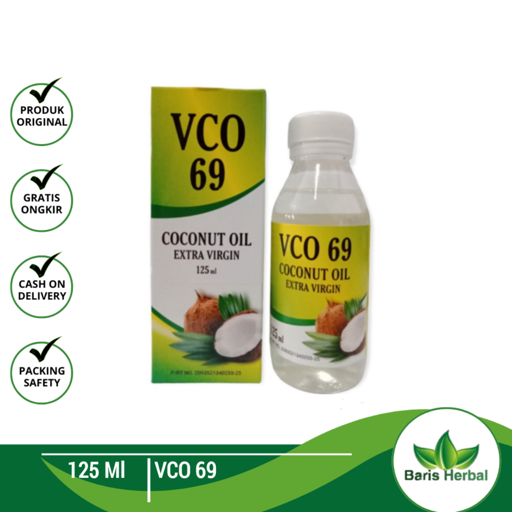 

Vco 69 Coconut Oil Extra Virgin | Minyak Kelapa murni - 125ml