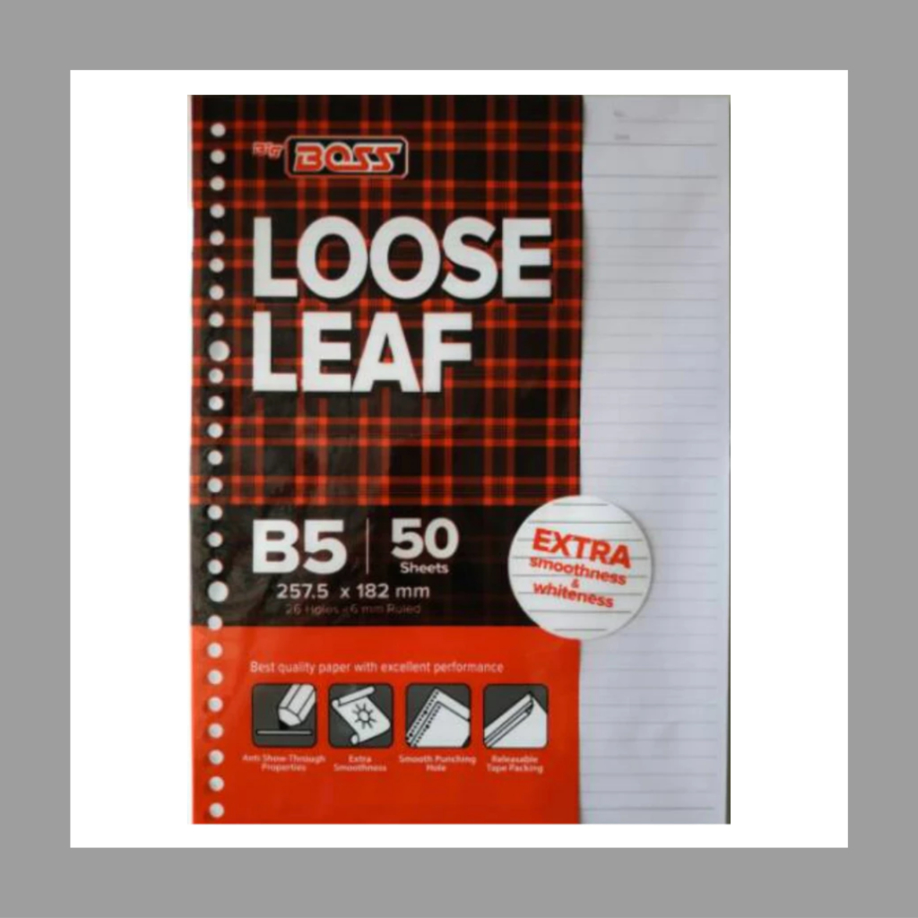 

Big Boss Loose Leaf B5 / Isi Binder Besar (Isi 50 Lembar)