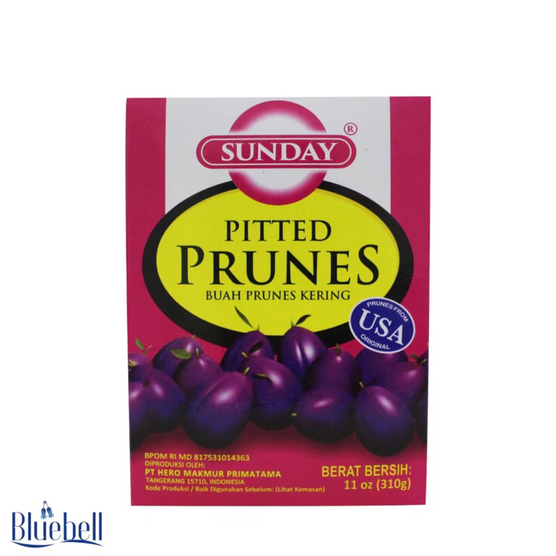 

Sunday Buah Prunes Kering Tanpa Biji 310 g Buah Plum untuk Spekuk