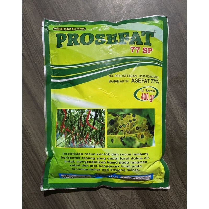 Prosefat asefat 77 mengendalikan hama kecabuk ulat dll